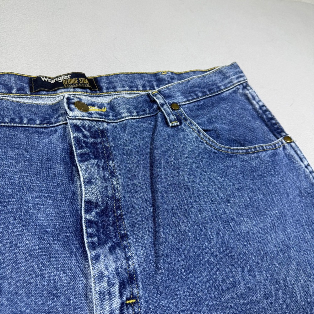 Wrangler George Strait Collection Relaxed Fit Straight Leg Jeans Medium Wash